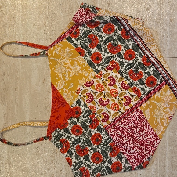 Berrylush Tops - New Berrylush Floral Patchwork Crop Top